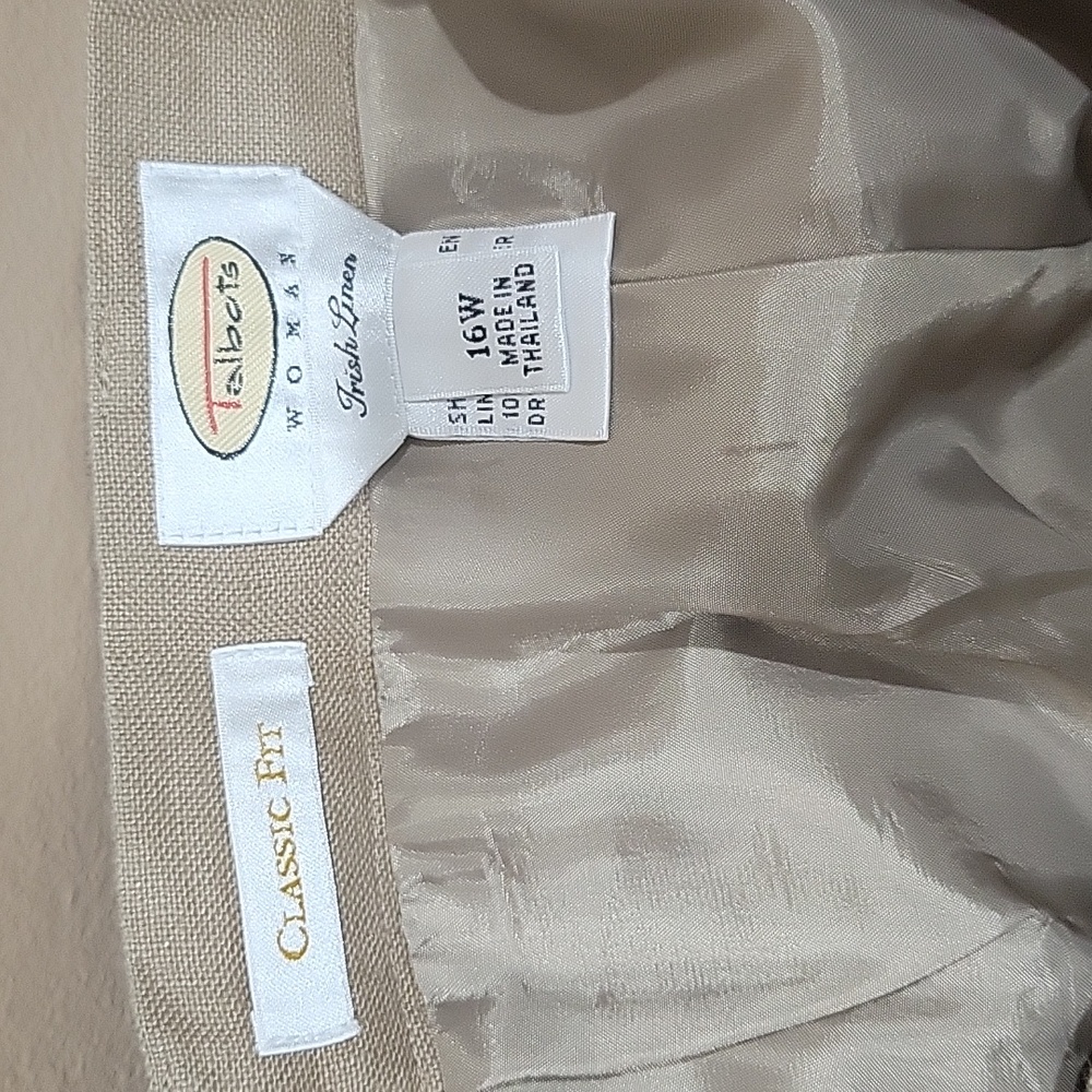 Talbots Tan Straight Leg Pants - Picture 4 of 4